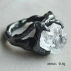 Wholesale Alloy Crystal Ring With Geometric Design Exaggerated Hip Hop Style For Women