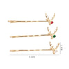 Wholesale Alloy Deer Head Hairpin Hair Accessories For Women With Electroplating Process And Minimalist Animal Style