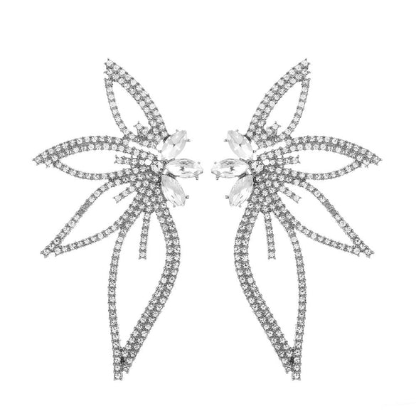 Wholesale Alloy Diamond Animals And Flowers Earrings For Women