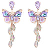 Wholesale Alloy Diamond Animals Zodiac Style Long Tassel Earrings For Women
