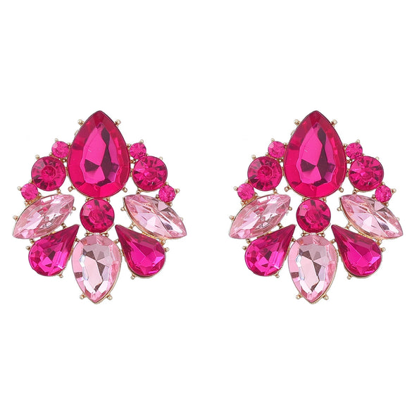 Wholesale Alloy Diamond Geometric Earrings For Women