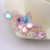 Wholesale Alloy Diamond Rhinestone Hairpin Horsetail Horizontal Clip For Women