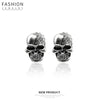 Wholesale Alloy Diamondencrusted Geometric Skull Earrings