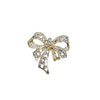 Wholesale Alloy Diamondencrusted Hollow Retro Bow Brooch For Women Electroplated