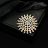 Wholesale Alloy Diamondencrusted Vintage Bow Brooch With Electroplating For Women's Clothing Accessories