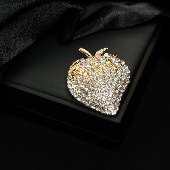 Wholesale Alloy Diamondencrusted Vintage Bow Brooch With Electroplating For Women's Clothing Accessories
