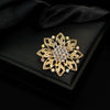 Wholesale Alloy Diamondencrusted Vintage Bow Brooch With Electroplating For Women's Clothing Accessories