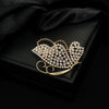 Wholesale Alloy Diamondencrusted Vintage Bow Brooch With Electroplating For Women's Clothing Accessories