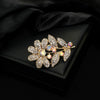 Wholesale Alloy Diamondencrusted Vintage Bow Brooch With Electroplating For Women's Clothing Accessories