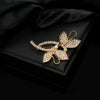 Wholesale Alloy Diamondencrusted Vintage Bow Brooch With Electroplating For Women's Clothing Accessories
