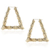 Wholesale Alloy Double Geometric Punk Style Women's Earrings With Electroplating Treatment