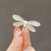 Wholesale Alloy Dragonfly Animal Style Electroplated Ladies Decorative Brooch Collar Pin For Suit Jacket