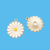 Wholesale Alloy Dripping Oil Daisy Pendant Accessories Cartoon Plants Flowers Style