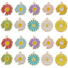 Wholesale Alloy Dripping Oil Daisy Pendant Accessories Cartoon Plants Flowers Style