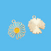 Wholesale Alloy Dripping Oil Daisy Pendant Accessories Cartoon Plants Flowers Style