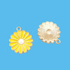 Wholesale Alloy Dripping Oil Daisy Pendant Accessories Cartoon Plants Flowers Style