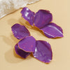 Wholesale Alloy Dripping Oil Flower Pattern Exaggerated Women's Earrings Sweet Style