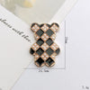 Wholesale Alloy Dripping Oil Square Bear Mobile Phone Shell Decorative Jewelry Accessories