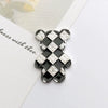 Wholesale Alloy Dripping Oil Square Bear Mobile Phone Shell Decorative Jewelry Accessories