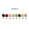 Wholesale Alloy Drop Oil Square Stud Earrings Accessories Jewelry Making Material With 925 Silver Needle