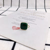 Wholesale Alloy Drop Oil Square Stud Earrings Accessories Jewelry Making Material With 925 Silver Needle