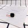 Wholesale Alloy Drop Oil Square Stud Earrings Accessories Jewelry Making Material With 925 Silver Needle