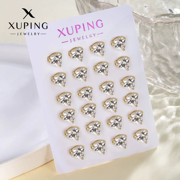 Wholesale Alloy Earrings Minimalist Style With Heart And Star Shapes Electroplated For Women