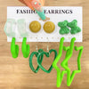 Wholesale Alloy Earrings With Cartoon Heart Bear Design Stainless Steel Needle Electroplating Unisex