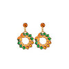 Wholesale Alloy Earrings With Leaf Geometric Animal Zodiac Patterns And Electroplating For Women
