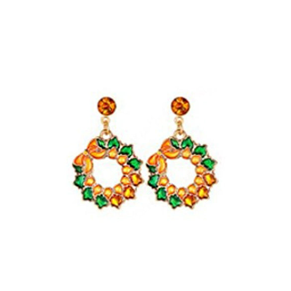 Wholesale Alloy Earrings With Leaf Geometric Animal Zodiac Patterns And Electroplating For Women