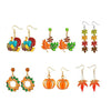 Wholesale Alloy Earrings With Leaf Geometric Animal Zodiac Patterns And Electroplating For Women