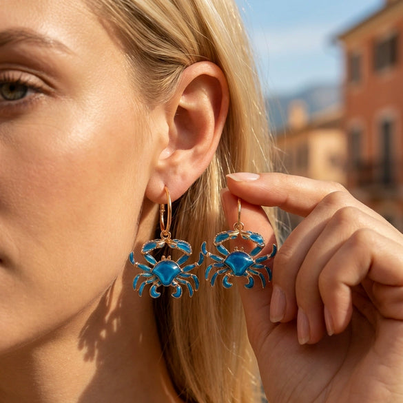 Wholesale Alloy Electroplated Animal Patterned Earrings For Women With Vacation Style