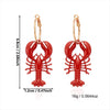 Wholesale Alloy Electroplated Animal Patterned Earrings For Women With Vacation Style