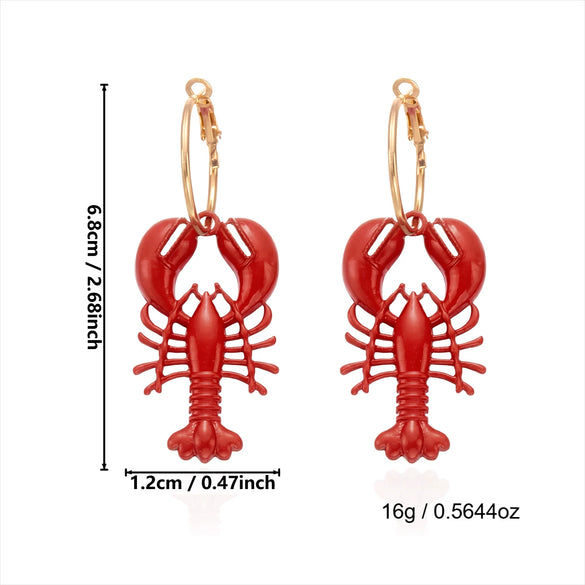 Wholesale Alloy Electroplated Animal Patterned Earrings For Women With Vacation Style