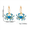 Wholesale Alloy Electroplated Animal Patterned Earrings For Women With Vacation Style