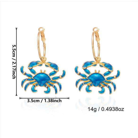 Wholesale Alloy Electroplated Animal Patterned Earrings For Women With Vacation Style
