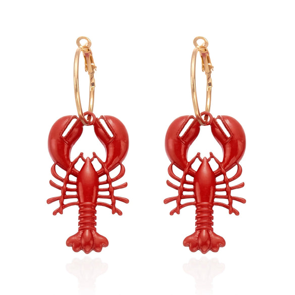 Wholesale Alloy Electroplated Animal Patterned Earrings For Women With Vacation Style