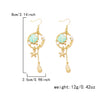 Wholesale Alloy Electroplated Animal Shaped Starfish And Conch Pendant Earrings For Women
