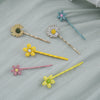 Wholesale Alloy Electroplated Daisy Side Hairpin For Women Pastoral Style Flower Hair Accessory