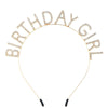 Wholesale Alloy Electroplated Fashion Rhinestone Letters Headband Headwear For Female
