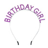Wholesale Alloy Electroplated Fashion Rhinestone Letters Headband Headwear For Female