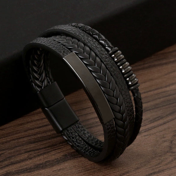 Wholesale Alloy Electroplated Geometric Bracelets For Men