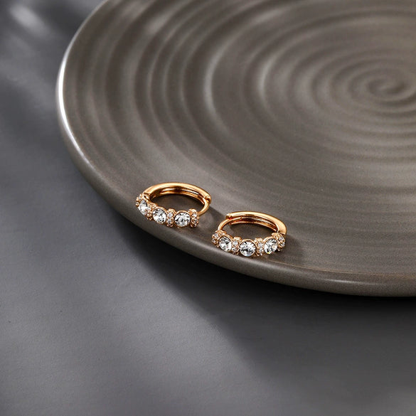 Wholesale Alloy Electroplated Geometric Circle Women's Earrings