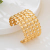 Wholesale Alloy Electroplated Geometric Exaggerated Hollowout Metal Bracelets Accessories