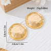 Wholesale Alloy Electroplated Geometric Irregular Pleated Disc Retro Style Earrings For Women