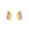 Wholesale Alloy Electroplated Geometric Micropaved Zircon Elegant Earrings