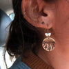Wholesale Alloy Electroplated Geometric Moon Stars Tree Earrings For Women