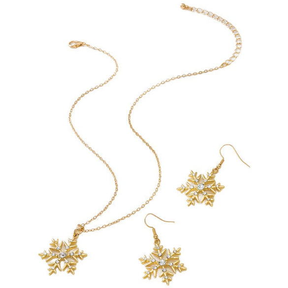 Wholesale Alloy Electroplated Geometric Pattern Sweet And Cool Style Jewelry Set For Women Including Earrings And Pendant Necklace