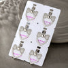 Wholesale Alloy Electroplated Heart Shape Inlaid Zircon Bow Love Pendant Necklace For Women