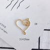 Wholesale Alloy Electroplated Jewelry Accessories Abstract Elephant Sunflower Heart Shaped Pendant Earrings